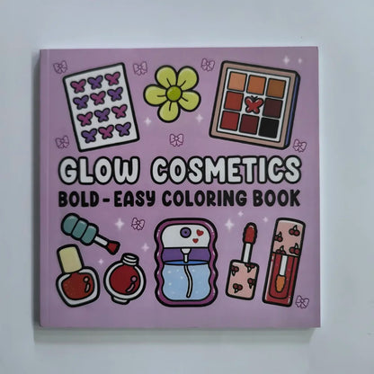 Adult Coloring Book Cosmetics Themed Bold Easy Patterns Fall 2025 Gift Idea