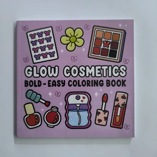 Adult Coloring Book Cosmetics Themed Bold Easy Patterns Fall 2025 Gift Idea