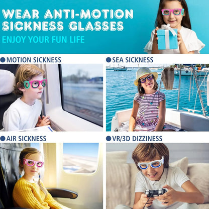 Reisekrankheit Brille Kinder Ultraleicht Reisebrille Sommerreise 2025 Übelkeitslinderung Auto Luft See