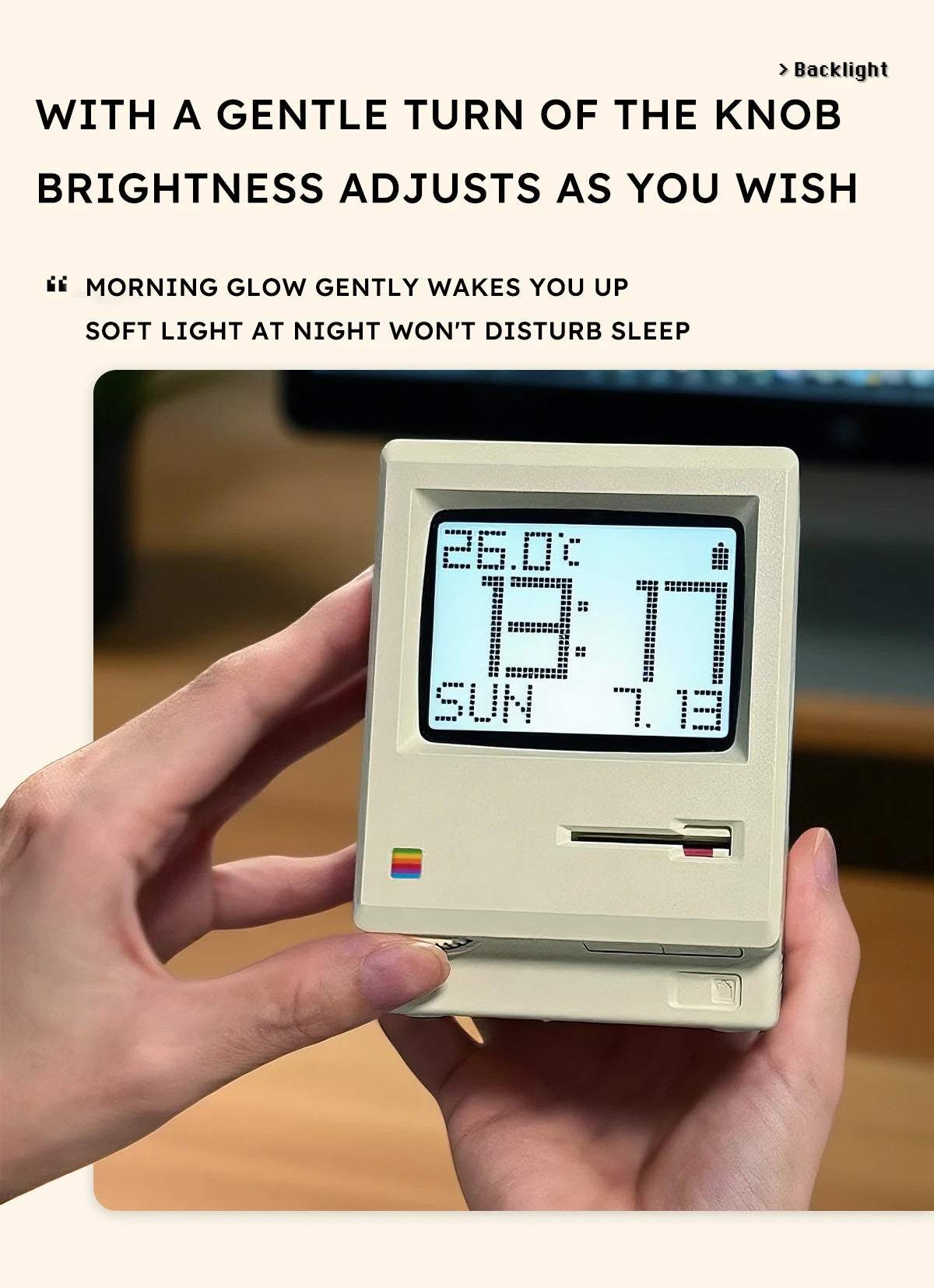Retro Alarm Clock With Digital Display Desktop Decor Inspired By Vintage Computers Fall 2025 Gift
