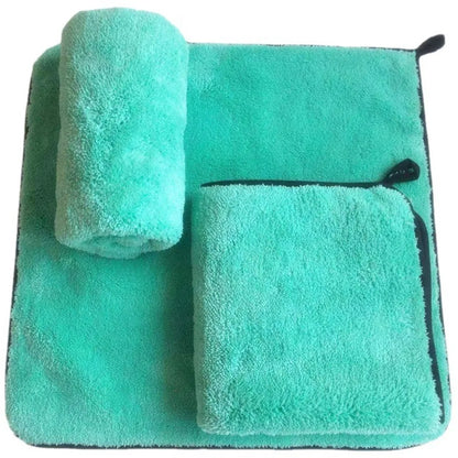Asciugamano per auto in microfibra 38x38cm Deluxe Coral Fleece Ultra assorbente per asciugatura per dettagli auto TikTok virale Autunno 2025