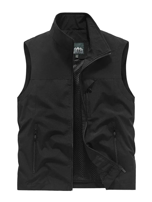 Waterproof Versatile Mens Vest - Sleeveless Polyester