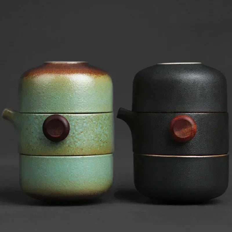 Porcelain Portable Travel Tea Set Kung Fu Teaware Handmade