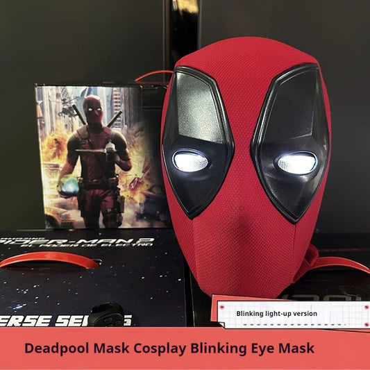 Deadpool Electric LED Helmet with Blink and Glow Effect Cosplay Mask for Adults 2026