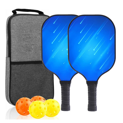 Variant image for USAPA Approved Pickleball Paddle Set of 2 with 4 Balls and Carrying Bag - Lightweight Fiberglass Rackets for Indoor and Outdoor Play-4