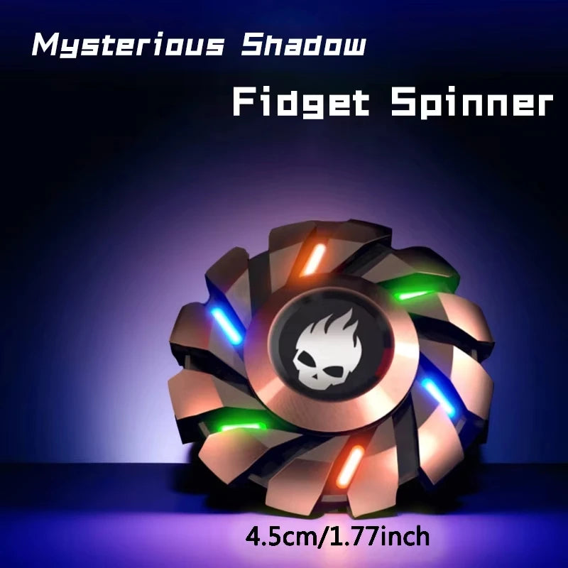 Fidget Spinner Metal Luminous EDC Rainbow Stress Toy