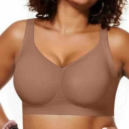 Supportive seamless women's bra – wire-free, full coverage, padded, everyday comfort