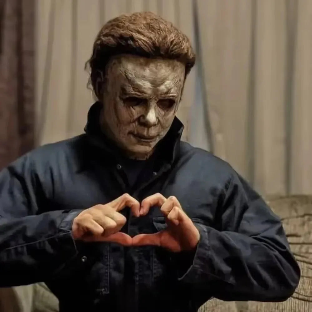 Eng siliconen cosplaymasker van Michael Myers met littekens van brandwonden, dat het hele gezicht bedekt, Halloween-horrorrekwisiet 2026