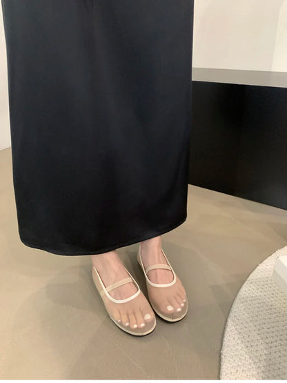 Zapatos planos Mary Jane ligeros para mujer - Malla superficial, casual