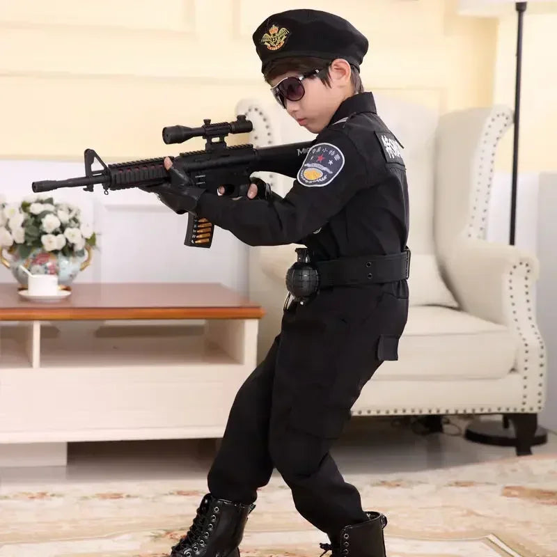 Politiekostuum voor kinderen, Halloween-cosplaykostuumset met hoed voor jongens en meisjes, carnavalsfeest en cadeau 2026