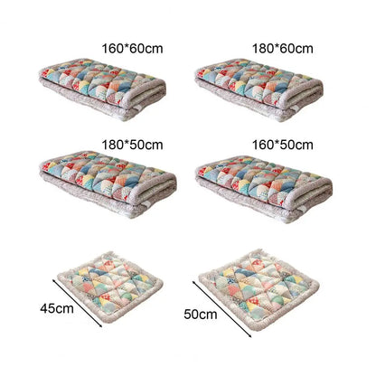 Cotton Sofa Cover Bohemian Plush Non-Slip Thickened Floral Cushion Protection