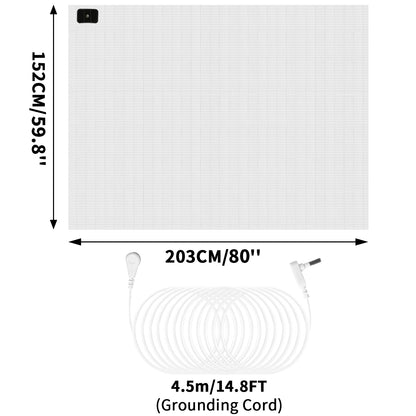 Earthing Grounding Bed Sheet 95 Cotton 5 Silver Fiber