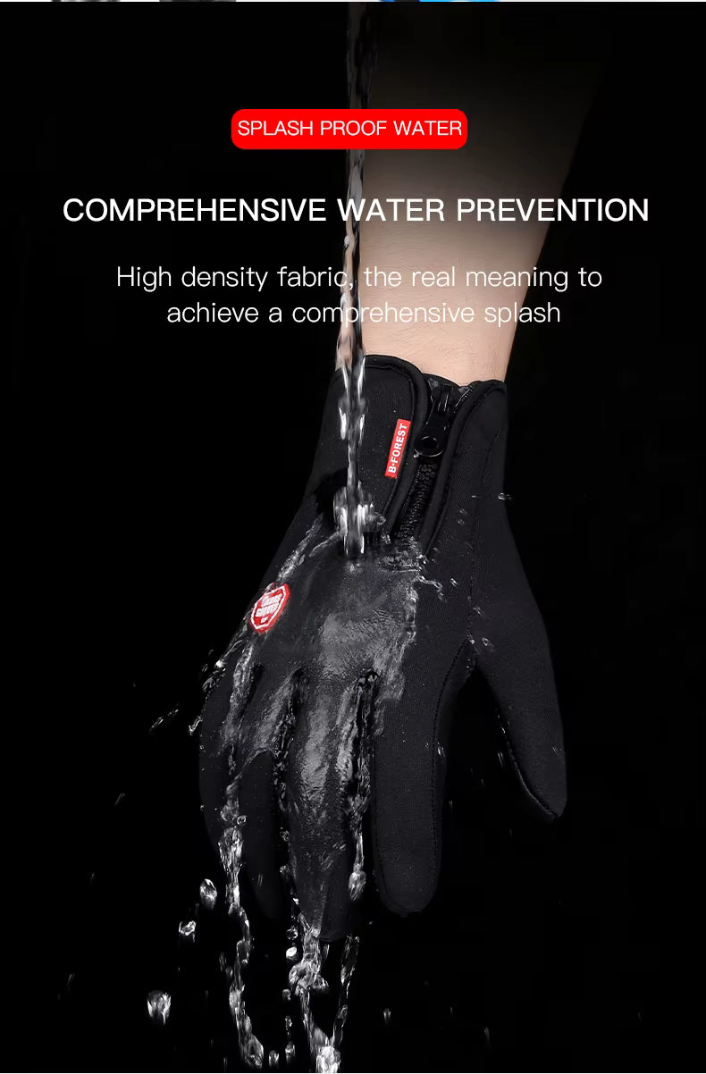Winter Thermal Touchscreen Gloves – Windproof & Water-Resistant, Non-Slip Unisex Gloves for Cycling and Cold Weather