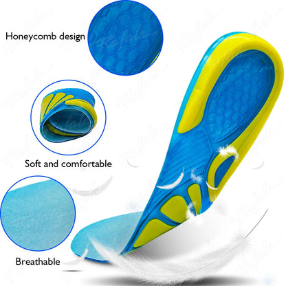Gel antislip schoen inlegzolen siliconen masserende orthopedische plantaire fascie inlegzool
