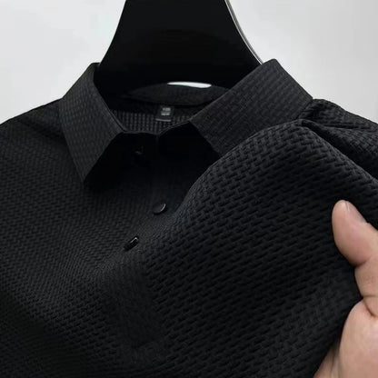 Breathable men's polo shirt – short sleeve, casual summer style, slim fit versatile top