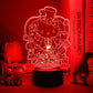 Hello Kitty 3D Anime LED Night Light - Cute Bedroom Lamp