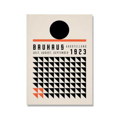 Impression sur toile murale Bauhaus avec citation rose moderne nordique