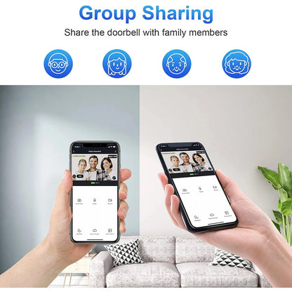 1080P Video Doorbell Camera Wireless Tuya Smart Home Doorbell 2025 Night Vision Motion Detect Two Way Audio