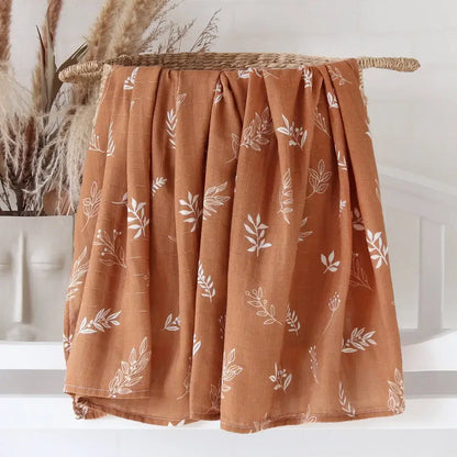 Bambus Musselin Pucktuch 120x120 Cm Blumen Neugeborenen Bettwäsche Herbst 2025 Atmungsaktiv Umweltfreundlich Baby Geschenk