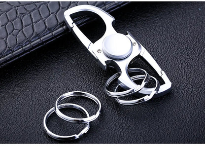 Fidget Spinner Keychain Stainless Steel EDC Gift 2025