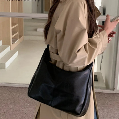 Zachte veelzijdige dames hobo tas - slouchy, nep leer