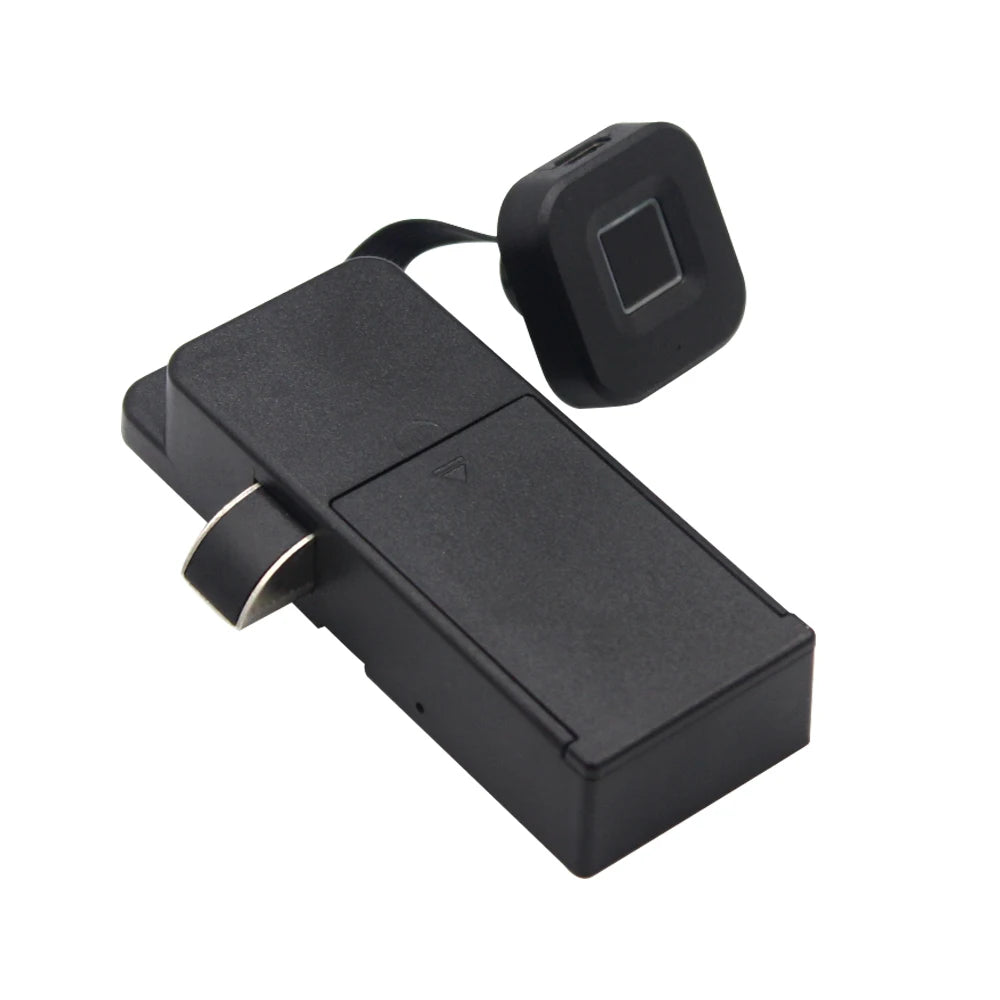 Fingerprint Cabinet Lock Black Keyless Smart Drawer Lock