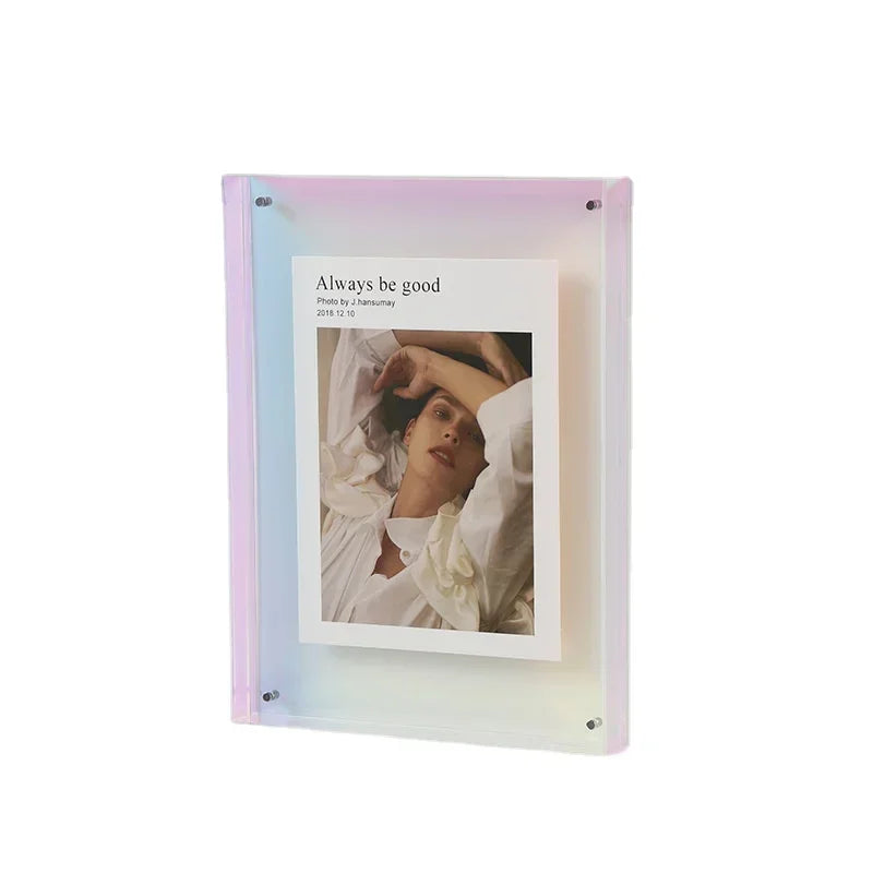 Modern Clear Acrylic Photo Frame for DIY Wall Art Stylish Picture Display for Bedroom and Living Room Decor