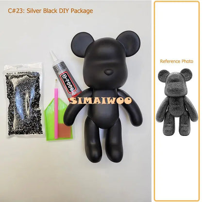 Diamantmalerei Set 5D Vollbohrung Kristall Bär Puppe Weihnachten 2025 DIY Strass Mosaik Funkelnde Wohnkultur Geschenk