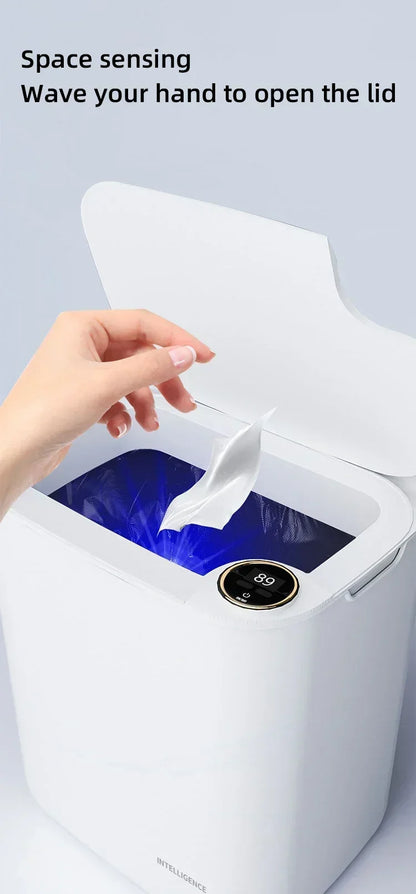 Smart Sensor Trash Can 18L With Display Type C Recharge
