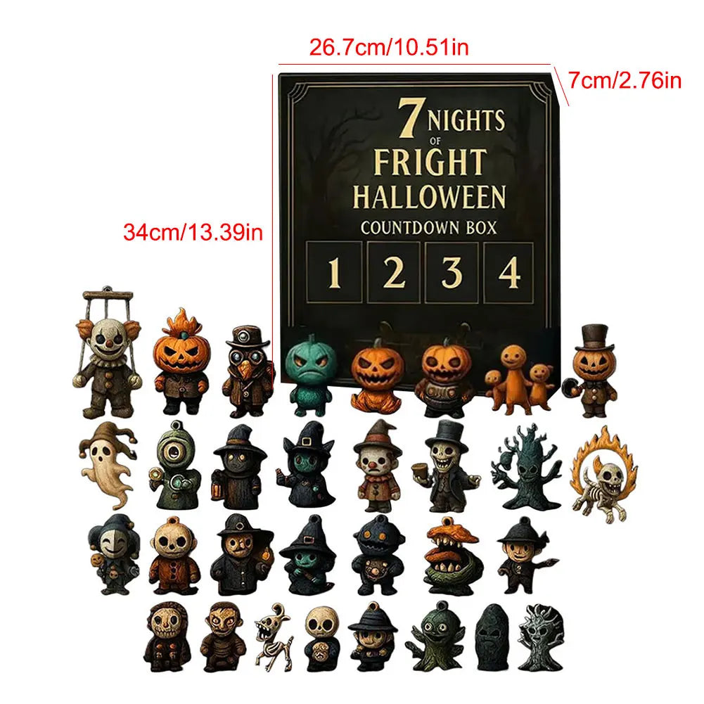 Calendario de Adviento de Halloween Figuras Coleccionables 31 Días 2025