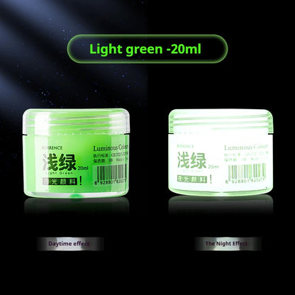 Glow in the dark pigment – lysende fluorescerende akrylmalesæt til DIY-graffiti, tasker og sko – TikTok viral 2026
