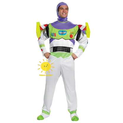 Buzz Lightyear Toy Story Disney-cosplaypak, jumpsuit met vleugels voor volwassenen, Halloweenfeest 2026