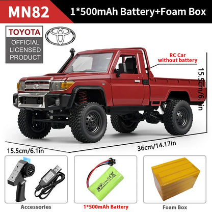 Remote Control Car 1/12 Scale 4WD Off Road RC Pickup Truck Toy For Kids Christmas Gift