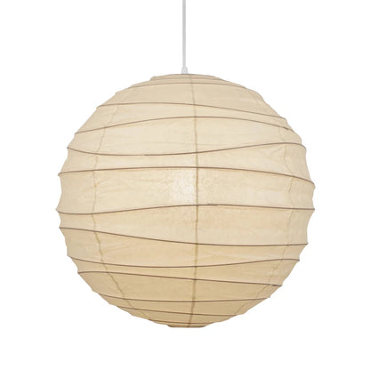 Japandi Wabi Sabi Round Pendant Light E27 LED Hanging Cozy Lamp