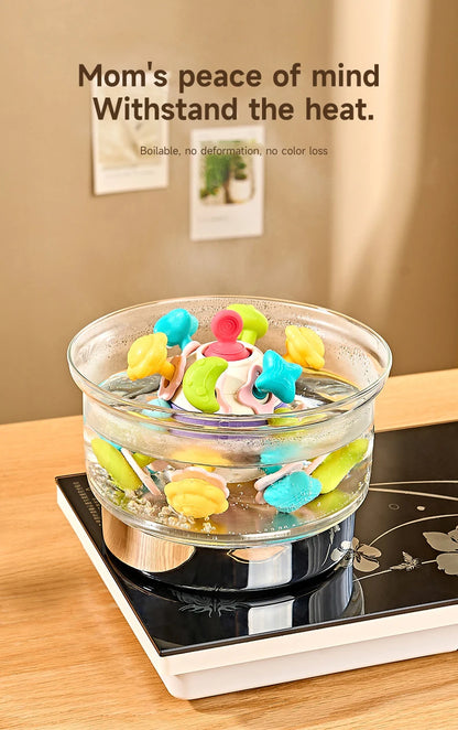 Baby Teether Rattle Hand Grip Sensory Ball Toy Newborn