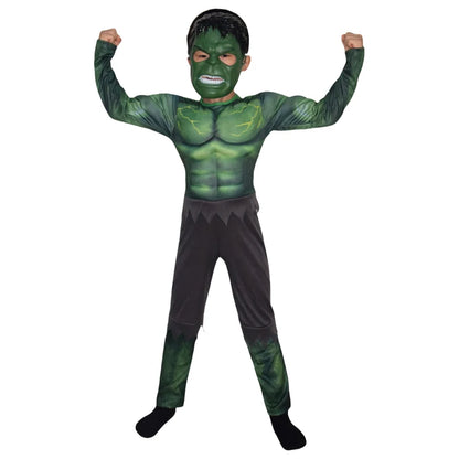 Hulk Bruce Banner-spierkostuumset voor Halloween, cosplaykostuum met handschoenen voor mannen, carnaval en feest 2026