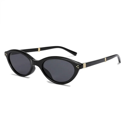Sunglasses Foldable Cat Eye Vintage Narrow Frame UV400 Protection Portable Pocket Shades Fall 2026 Trend Gift