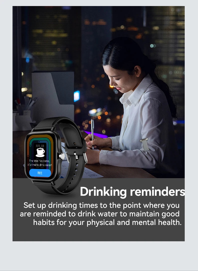 LAXASFIT Smart Watch Full Touch Screen Bluetooth Call – Heart Rate Sleep Tracker Sports Fitness Smartwatch 2026
