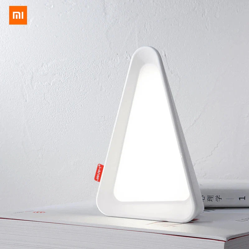 Night Light USB Rechargeable Gravity Sensor Triangle Table Lamp Fall 2025, Adjustable Brightness Cozy Night Feeding
