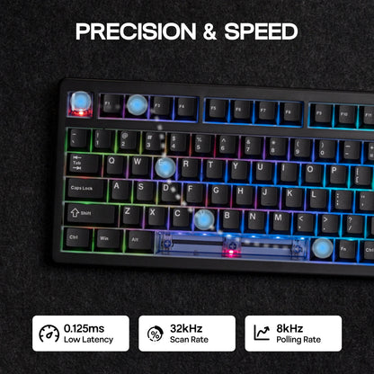 Teclado mecánico 75 por ciento Hot Swap montaje con junta cableado