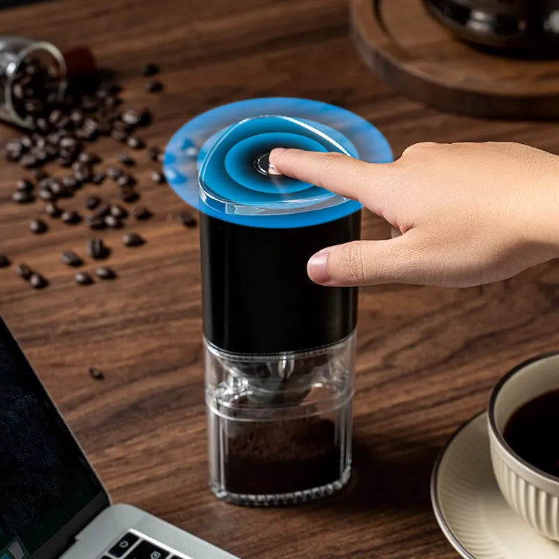 Kaffekvern USB C oppladbar bærbar elektrisk kvern med keramisk kjerne, fersk hjemme espresso høst 2025