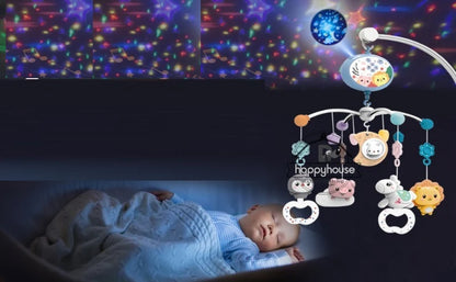 Muzikale Wieg Mobiel Pasgeboren Sensorische Speelgoed Lichtprojector