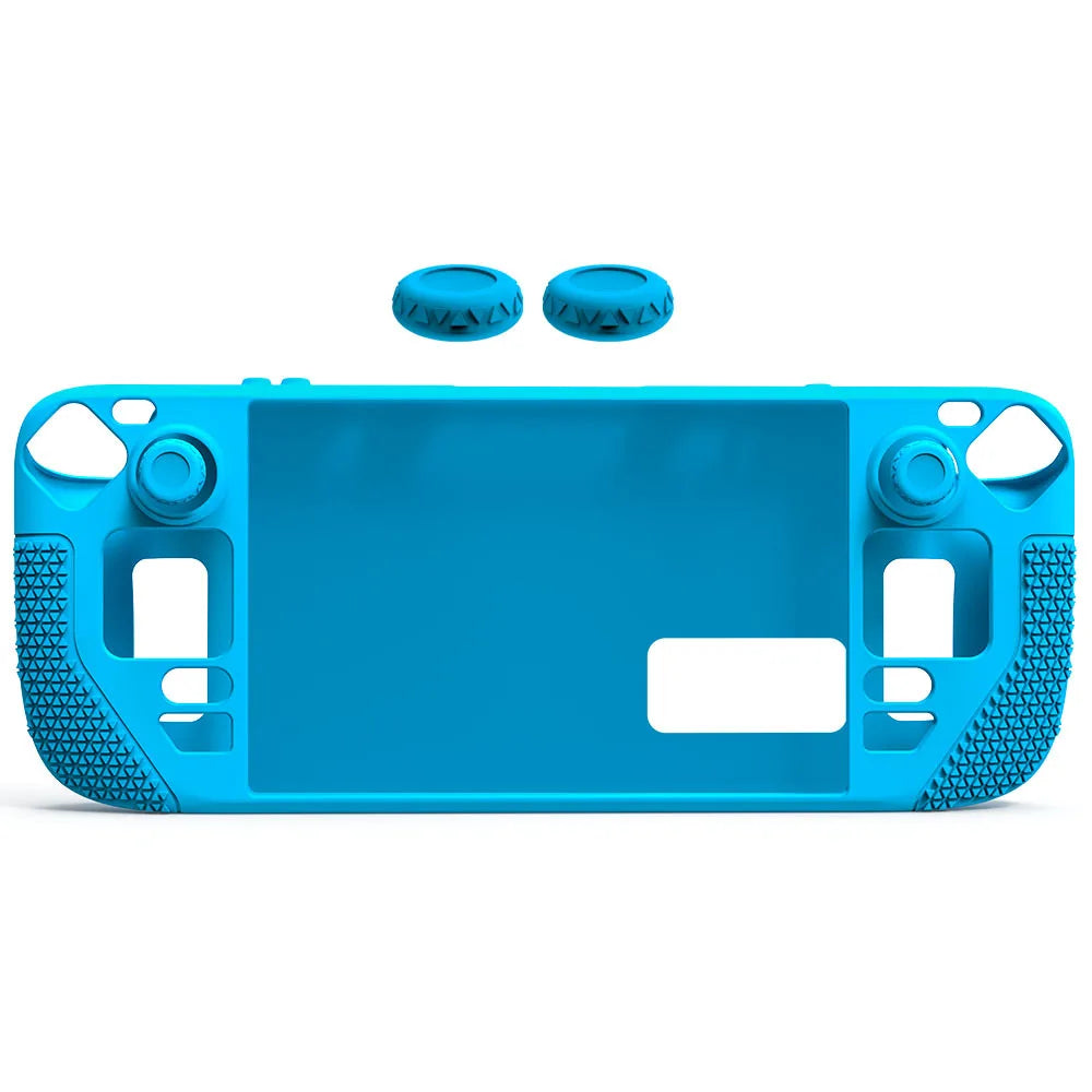Funda de silicona para Steam Deck OLED con tapas de botones y agarre