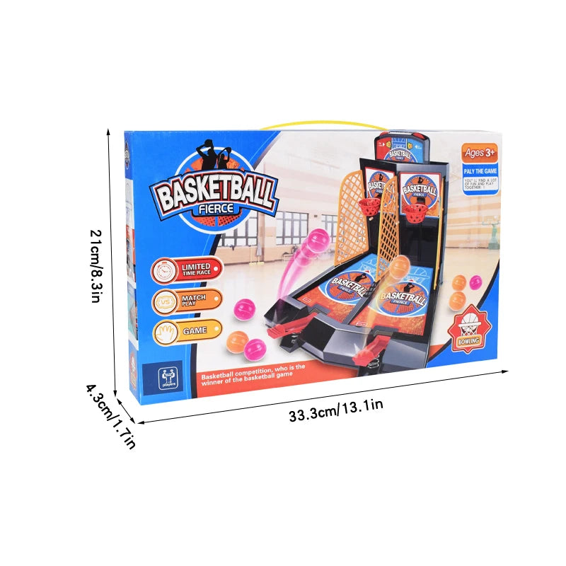 Interactive Two-Player Finger Basketball Game - Fun Tabletop Ejection Toy for Kids, Educational Sports Challenge for Boys