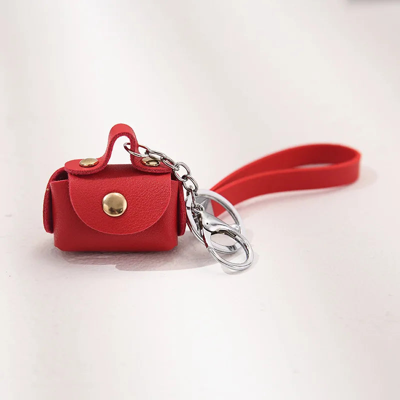 1+1 Free Birkin Inspired Mini Hand Bag - Cute Leather Bag Charm Keychain & Earphone Case