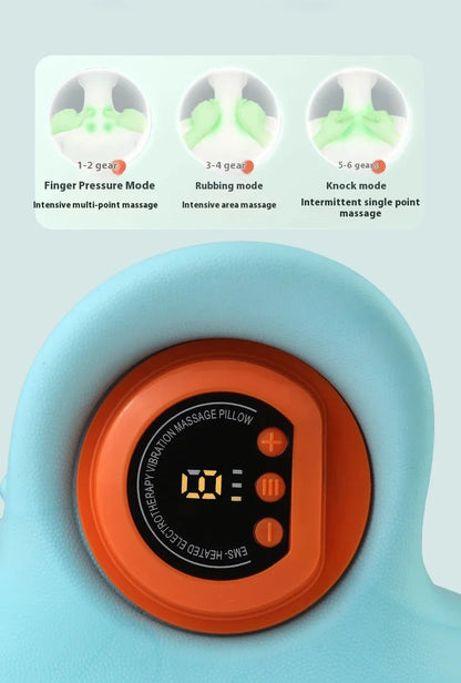 Electric Neck & Shoulder Massager – Battery-Powered Finger Pressure Relief for Muscle Tension 2026