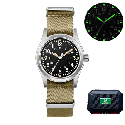 Militær Quartz Feltur 37mm Safir Efterår 2025