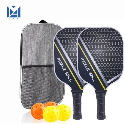 Pickleball-ketchere kulfiberoverfladesæt USAPA-godkendt to ketchere bæretaske bolde efterår 2025 holdbar kontrol