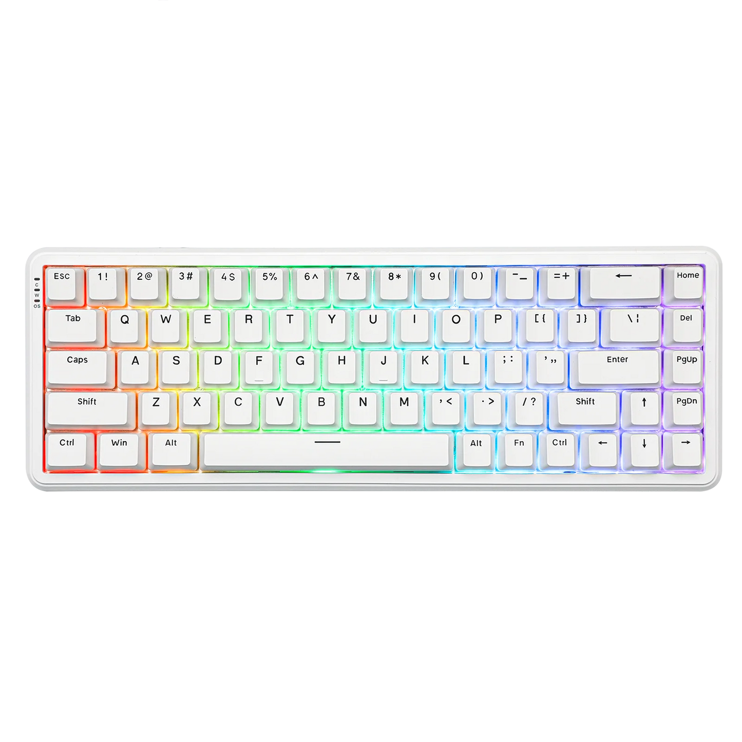 Teclado mecánico 68 teclas inalámbrico Bluetooth RGB efecto Hall