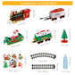 Electric Christmas Train Set for Kids - Colorful Plastic Model with Tracks, Realistic Sounds & Lights, Perfect Holiday Gift